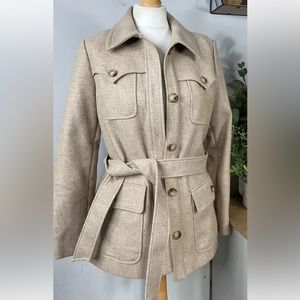 Other stories wool safari style coat size 38
